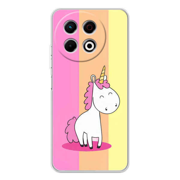 Чехол Unicorn на TECNO Spark 30 Pro – Радужный Единорог