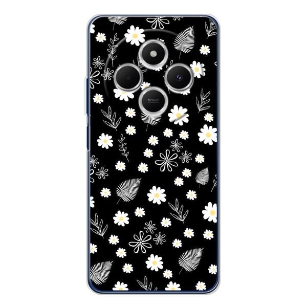 Чохли з тематикою "КВІТИ" на Tecno Spark 30 – цвітіння на чорному