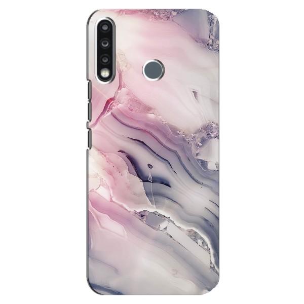 Мраморный чехол на TECNO Spark 4 (VPrint) – Пурпурный Мрамор