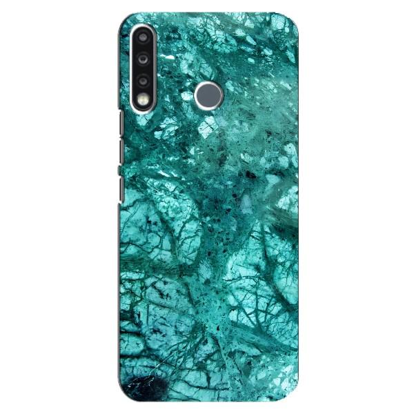 Мраморный чехол на TECNO Spark 4 (VPrint) – Зеленый мрамор