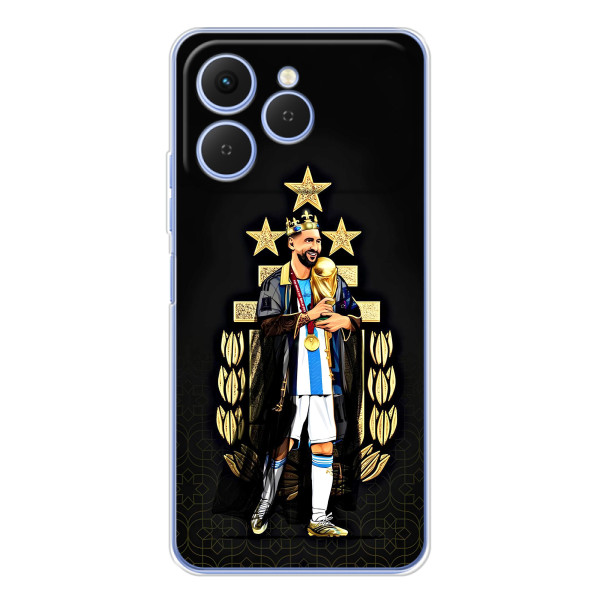 Чохли для Tecno Spark 40 (Leo чемпіон) (AlphaPrint) – Мессі Король