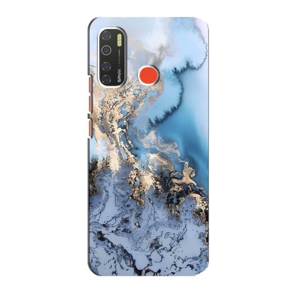 Мраморный чехол на TECNO Spark 5 (VPrint) – Нежный мрамор