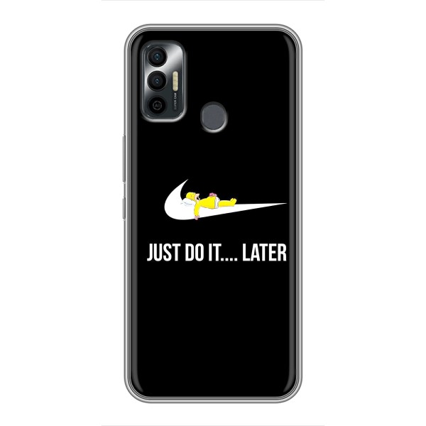 Чехол с логотипом Найк на TECNO Spark 7 (KF6n) – Nike just do it