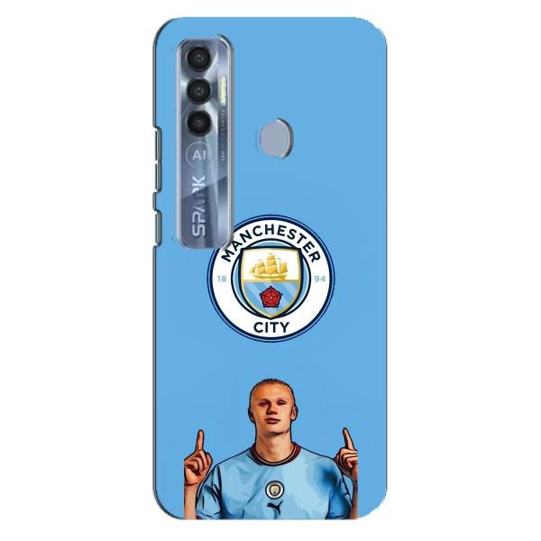Чехлы с футболистом Ерлинг Холанд для TECNO Spark 7 Pro (AlphaPrint) – Холанд Манчестер Сити