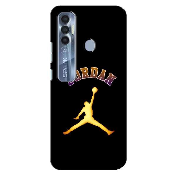 Чехлы для TECNO Spark 7 Pro - с картинкой JORDAN (AlphaPrint) – Jordan Gold