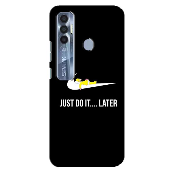 Чехол с логотипом Найк на TECNO Spark 7 Pro – Nike just do it