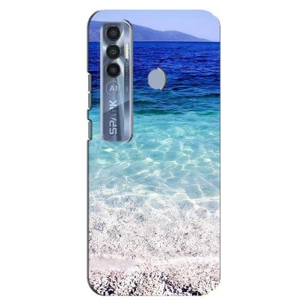 Силиконовый чехол с КАРТИНКАМИ лето для TECNO Spark 7 Pro (AlphaPrint) – Море