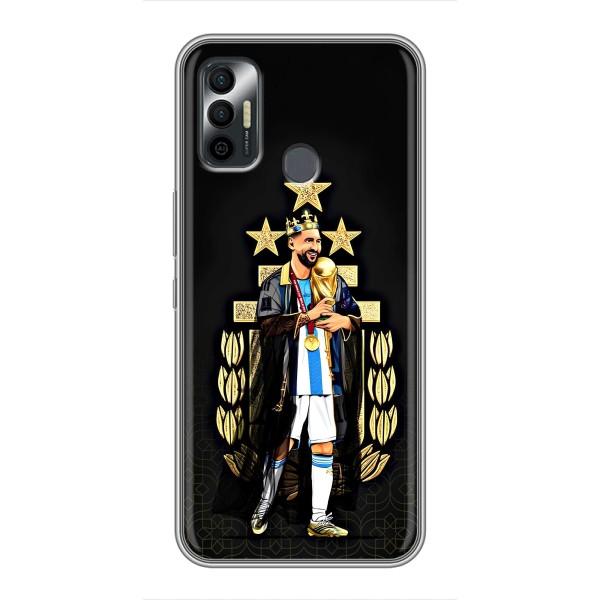Чехлы для TECNO Spark 7P (Leo чемпион) (AlphaPrint) – Месси Король