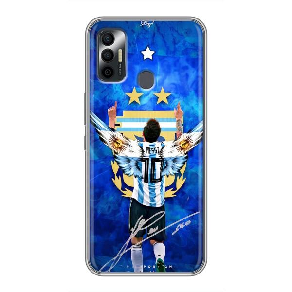 Чехлы для TECNO Spark 7P (Leo чемпион) (AlphaPrint) – Месси сборная