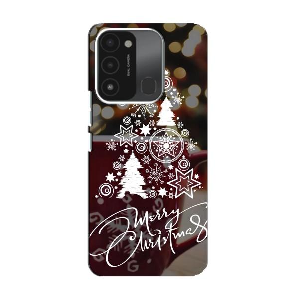 Рождественские Чехлы для TECNO Spark 8C (VPrint) – Елочка узорная