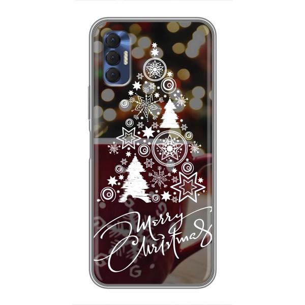 Рождественские Чехлы для TECNO Spark 8P (VPrint) – Елочка узорная