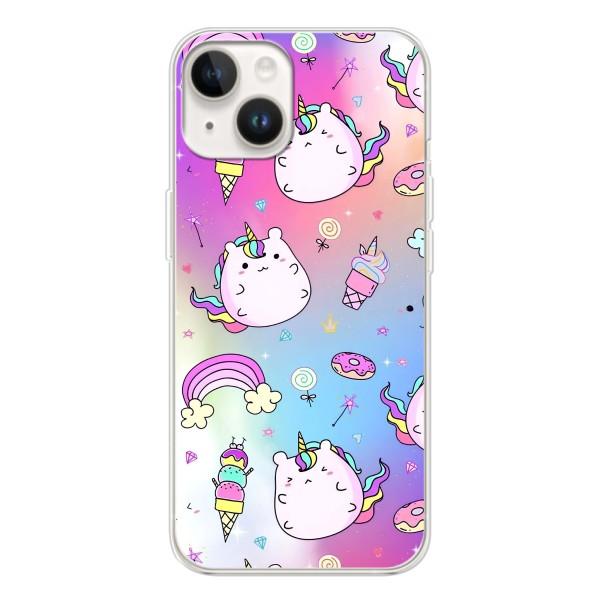 Чохол Unicorn на Tecno Spark Go 1 – Веселка і Єдинорог