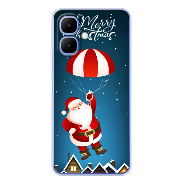 Чохол з зимовим принтом для Спарк Го 2 – Дід Мороз