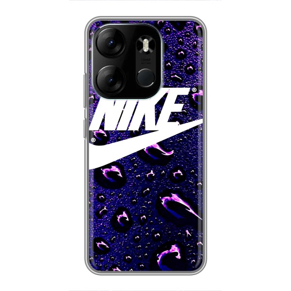 Чехол с логотипом Найк на Tecno Spark Go 2023 (BF7) – Найк на фиолетовом