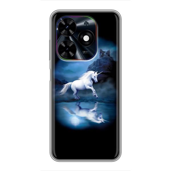 Чохол для ТЕКНО Спарк Ґо 2024 (БГ6) - (Єдинорожки - Новинки) (AlphaPrint) – Єдиноріг