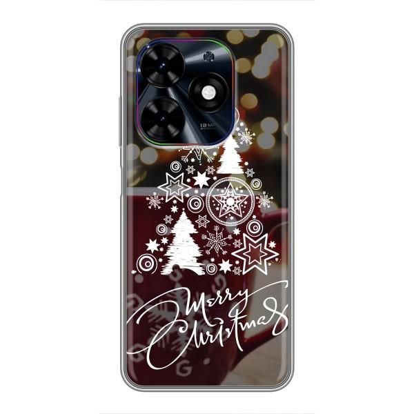 Різдвяні Чохли для Tecno Spark Go 2024 (BG6) (VPrint) – Ялинка яскрава