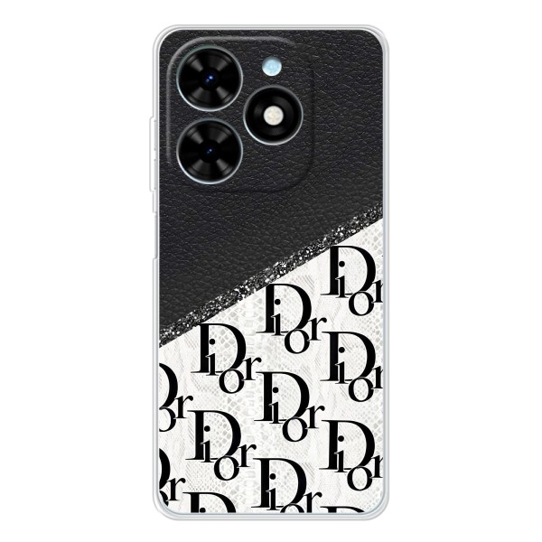 Чохол (Dior, Prada, YSL, Chanel) для Tecno Spark Go 2025 – Діор