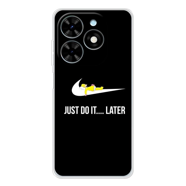 Чехол с логотипом Найк на Tecno Spark Go 2025 – Nike just do it