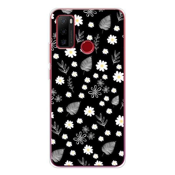 Чохли з тематикою "КВІТИ" на Ulefone Note 10 – цвітіння на чорному