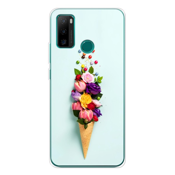 Чехлы с тематикой "ЦВЕТЫ" на Ulefone Note 10P – Цветок-мороженное