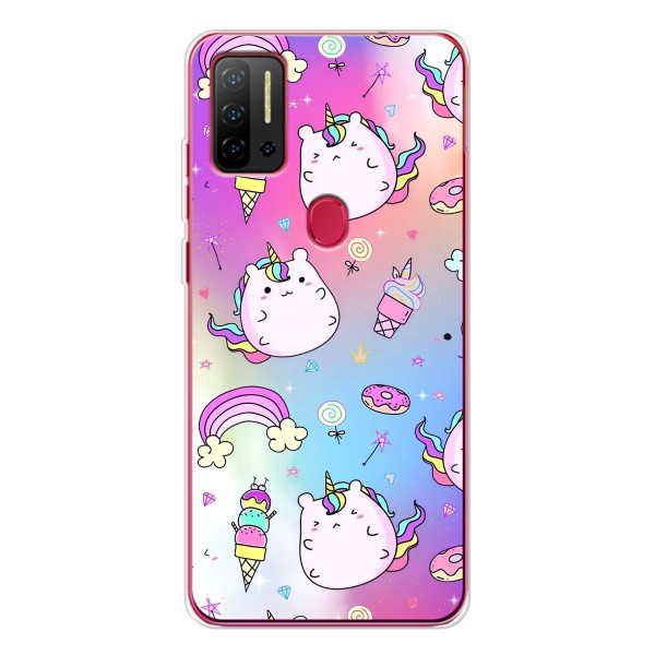 Чохол Unicorn на Ulefone Note 11P – Веселка і Єдинорог
