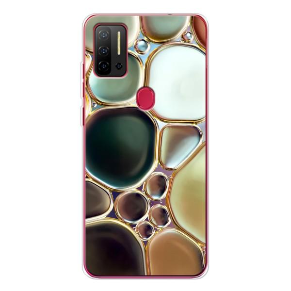 Мраморный чехол на Ulefone Note 11P (VPrint) – Радужный Мрамор