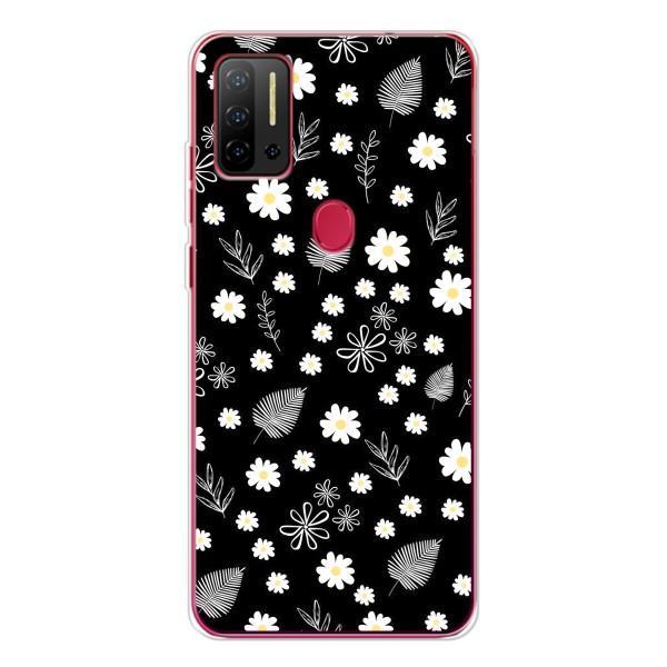 Чехлы с тематикой "ЦВЕТЫ" на Ulefone Note 11P – цветение на чорном