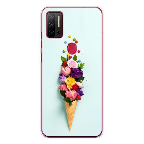 Чехлы с тематикой "ЦВЕТЫ" на Ulefone Note 11P – Цветок-мороженное