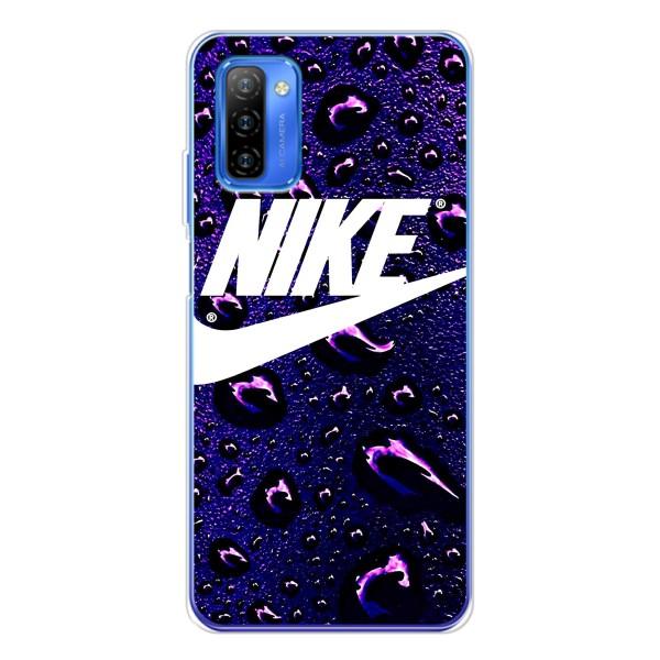 Чехол с логотипом Найк на Ulefone Note 12 – Найк на фиолетовом