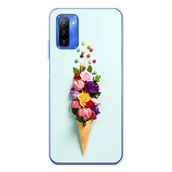 Чохли з тематикою "КВІТИ" на Ulefone Note 12 – Квітка-морозиво