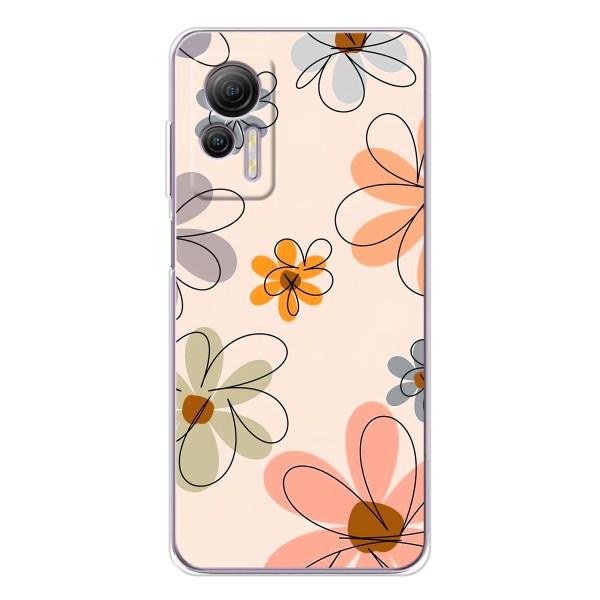 Чохол з квітковим принтом на Нот 14 – Кольорові квіти