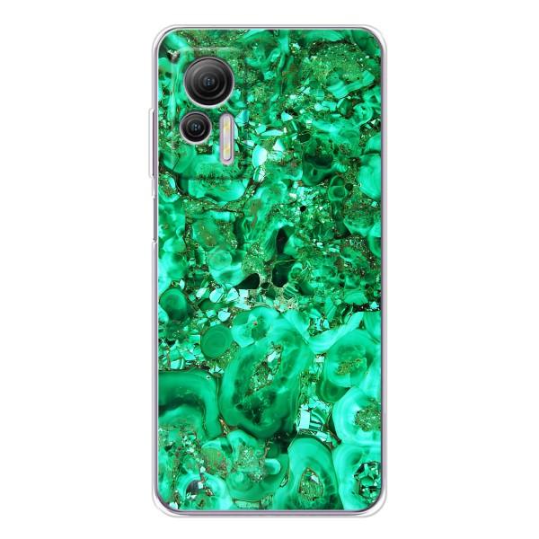 Мраморний чехол на Ulefone Note 14 (VPrint) – Салатовий Мрамор