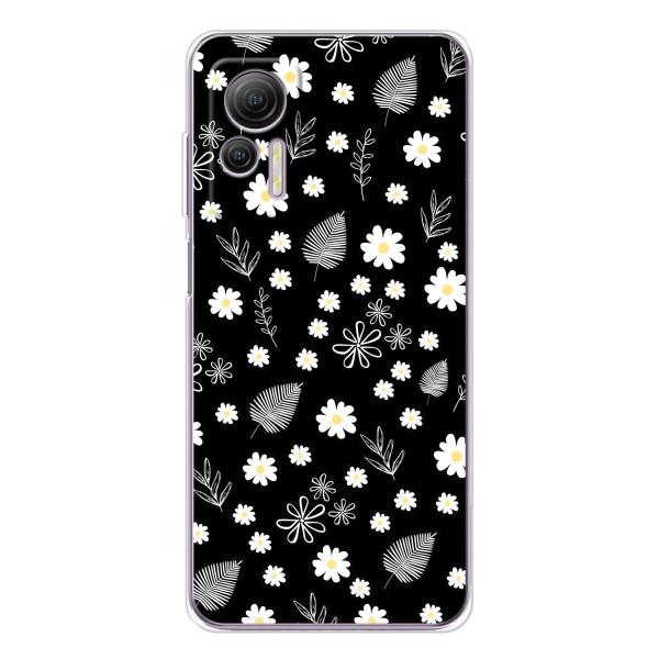 Чехлы с тематикой "ЦВЕТЫ" на Ulefone Note 14 – цветение на чорном