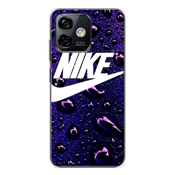 Чехол с логотипом Найк на Ulefone Note 16 Pro – Найк на фиолетовом