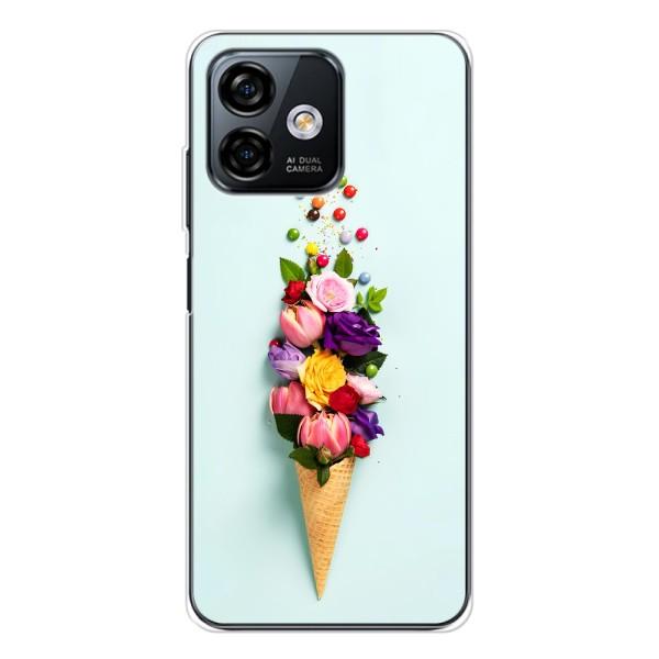 Чехлы с тематикой "ЦВЕТЫ" на Ulefone Note 16 Pro – Цветок-мороженное