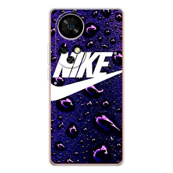 Чехол с логотипом Найк на Ulefone Note 17 Pro – Найк на фиолетовом