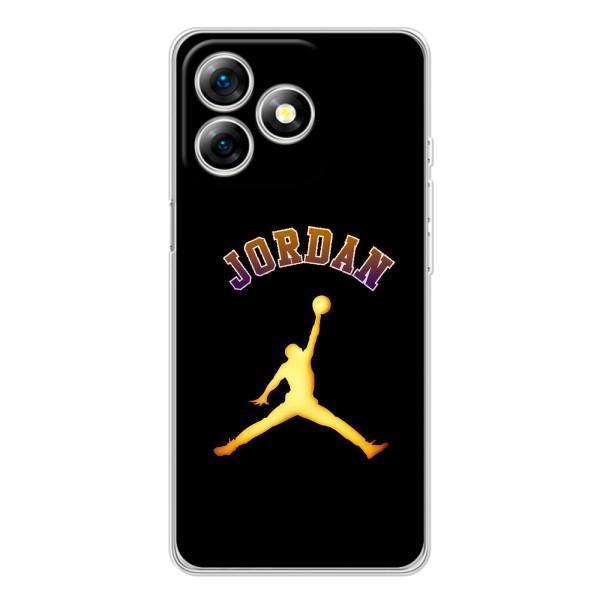 Чехлы для Ulefone Note 18 Pro - с картинкой JORDAN (AlphaPrint) – Jordan Gold