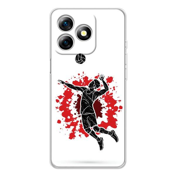 Чохли з прінтом Спортивна тематика для Ulefone Note 18 Pro – Волейболіст