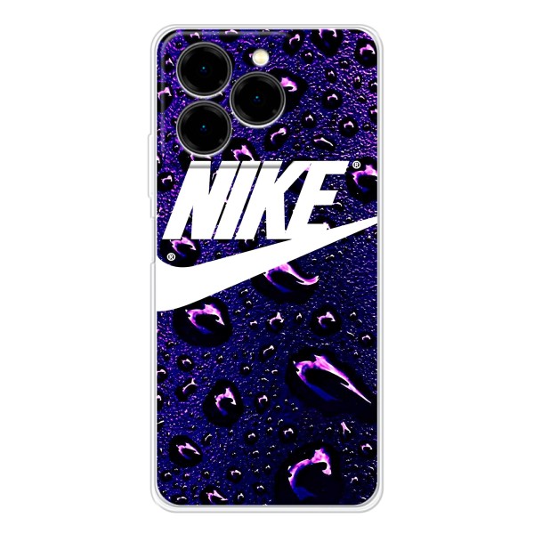 Чехол с логотипом Найк на Ulefone Note 20 Pro – Найк на фиолетовом