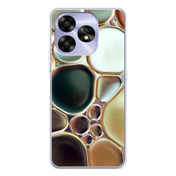 Мраморний чехол на UMIDIGI A15C (VPrint) – Радужний Мрамор