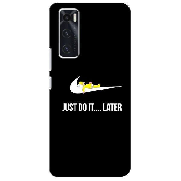 Чехол с логотипом Найк на ViVO V20 se – Nike just do it