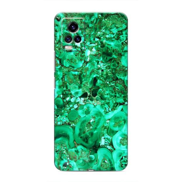 Мраморный чехол на ViVO V20 (VPrint) – Салатный Мрамор