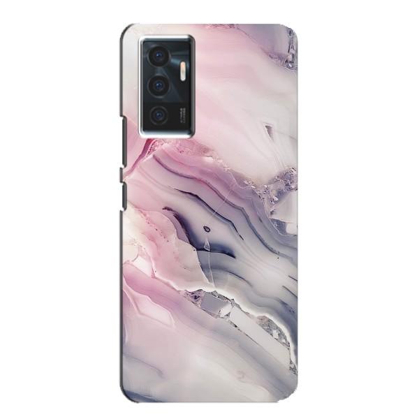 Мраморный чехол на Vivo V23e (VPrint) – Пурпурный Мрамор