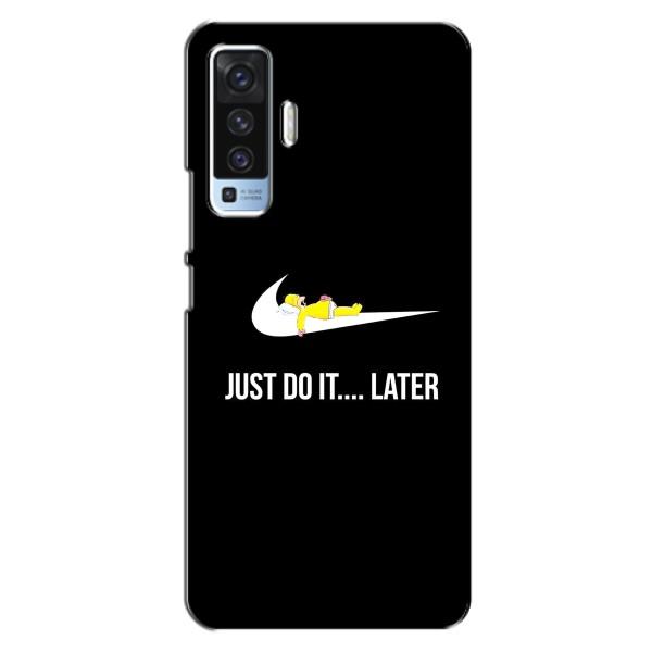Чехол с логотипом Найк на Vivo X50 – Nike just do it