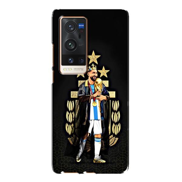 Чехлы для Vivo X60 Pro Plus (Leo чемпион) (AlphaPrint) – Месси Король