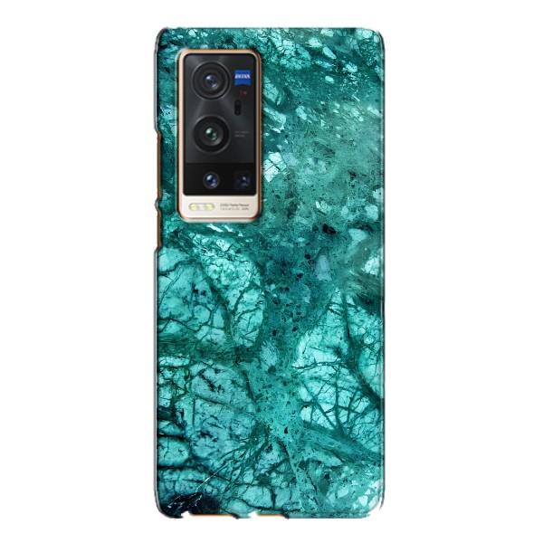 Мраморный чехол на Vivo X60 Pro Plus (VPrint) – Зеленый мрамор