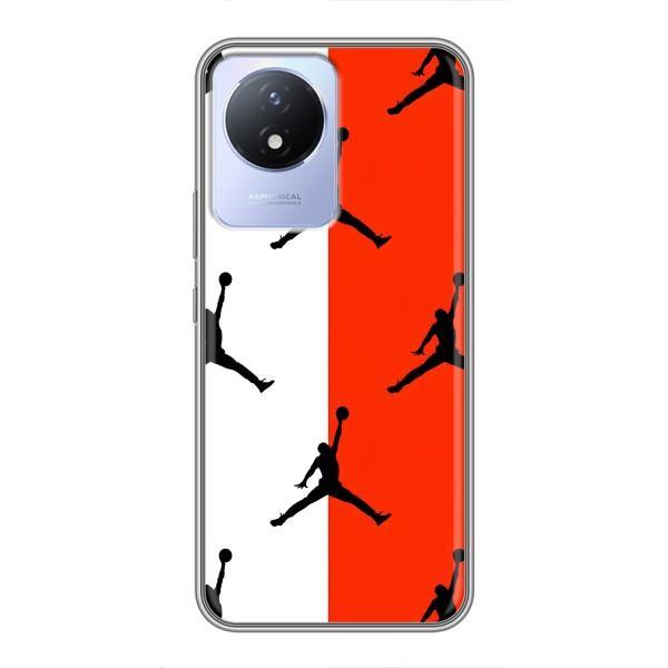 Чехлы для Vivo Y02 - с картинкой JORDAN (AlphaPrint) – Лого Джордан