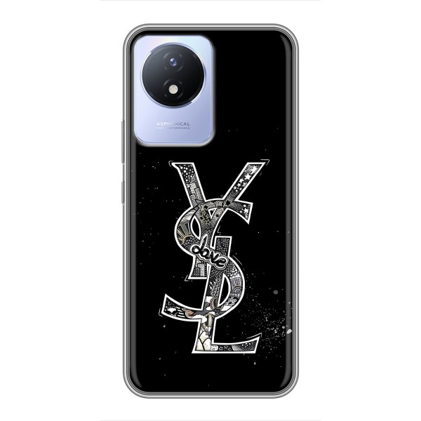 Чехол (Dior, Prada, YSL, Chanel) для Vivo Y02 – YSL