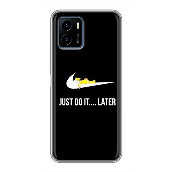 Чехол с логотипом Найк на Vivo Y15s – Nike just do it