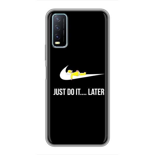 Чехол с логотипом Найк на ViVO Y20 – Nike just do it